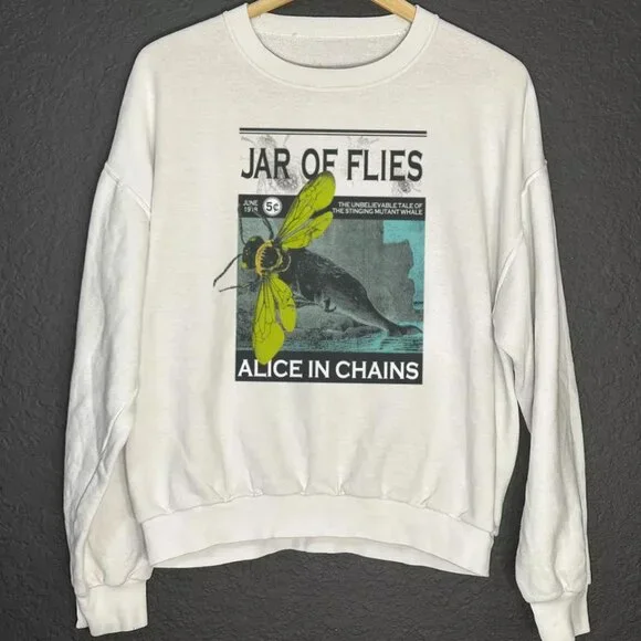 Retro 90s Alice In Chains Jar of Flies Album Sweatshirt Band Rock Music Unisex - Picture 1 of 4